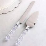 Crystal handle cake server Bakers Knife